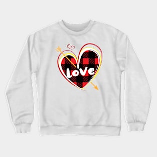 Valentines Day Cute Love Hearts Crewneck Sweatshirt